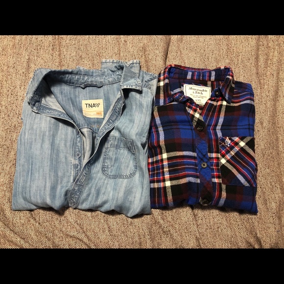 Aritzia Tops - Abercrombie and TNA shirt bundle